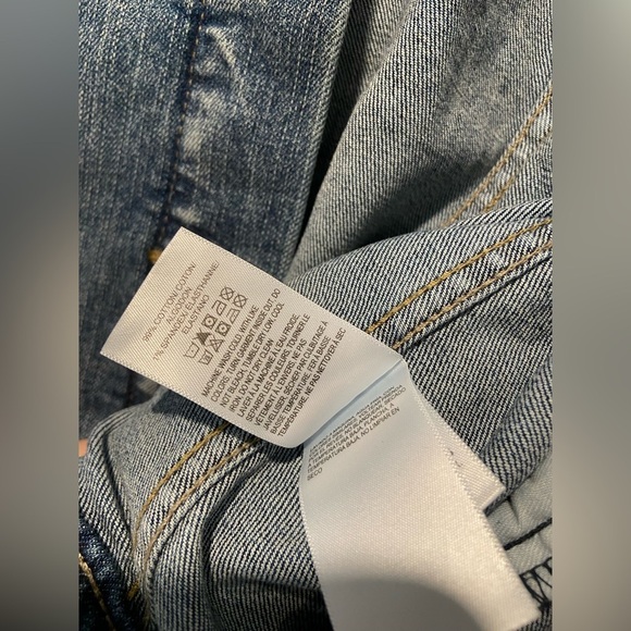 NWT Lucky Brand Size S Medium Wash Classic Denim Jean Jacket Bomber Button - Picture 11 of 13